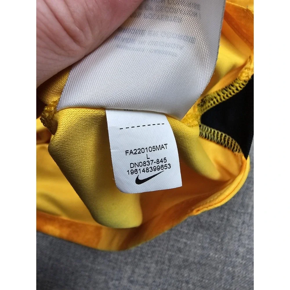 Netherlands National Team Jersey Boys Large Gold Nike Dri Fit Soccer Virgil 4